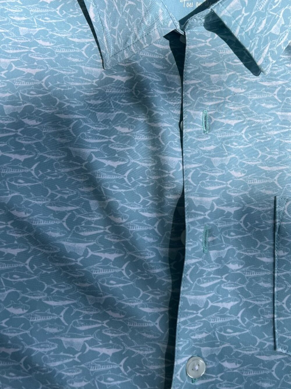 Toes on the Nose surf shirt men's MED button up mint condition